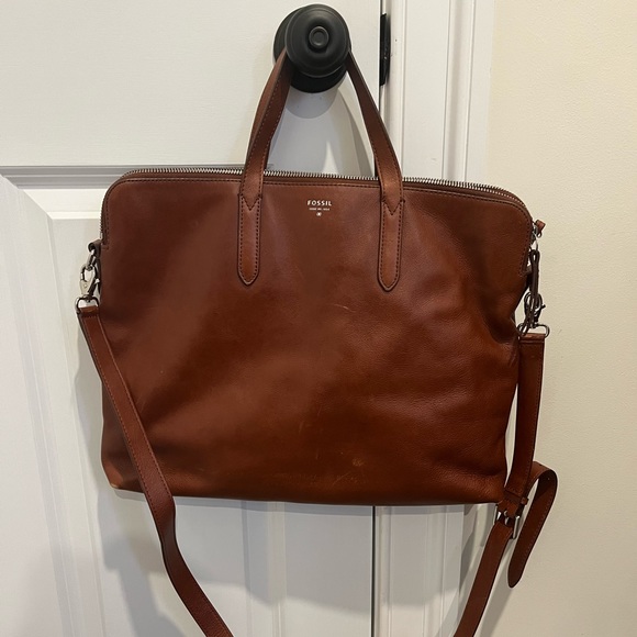 Fossil Bags Fossil Leather Briefcase Can Fit 7 Inch Laptop Poshmark